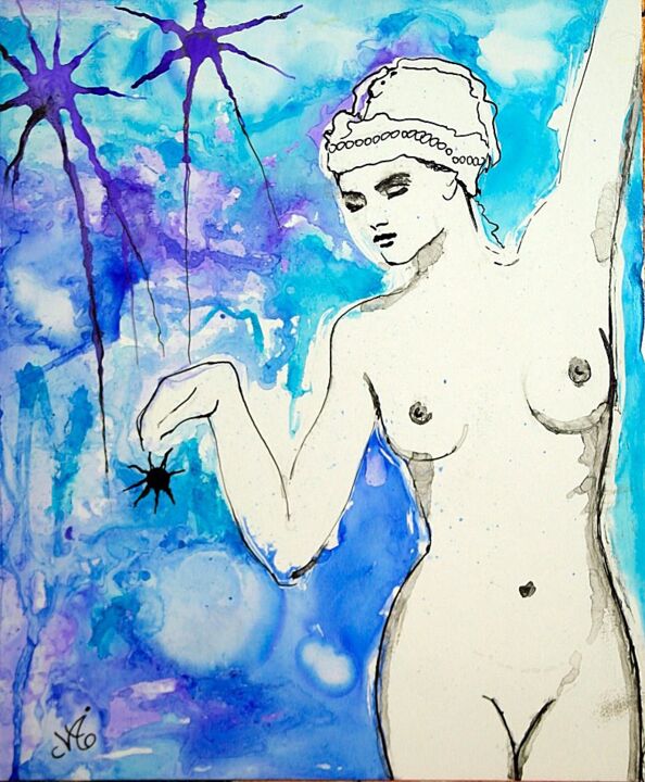 DREAM CATCHER 绘画, 6.6x5.5 in