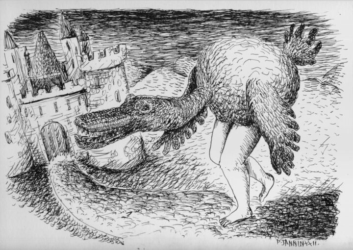 图画,  8.3x11.7 in 