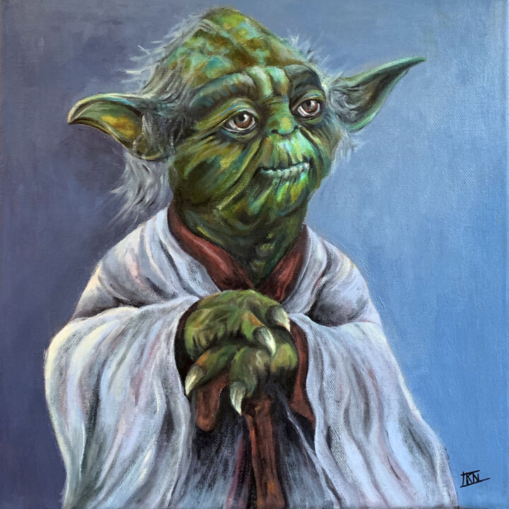 Yoda 绘画, 11.8x11.8 in