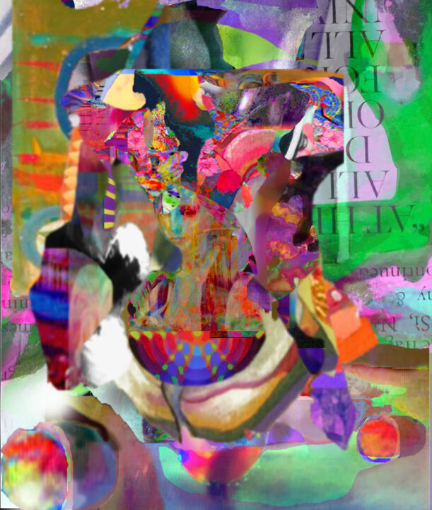 数字艺术 标题为“son of ruby, sky of…” 由Devorah Rosen, 原创艺术品, 数字油画