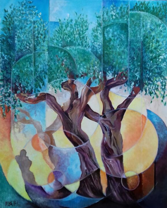 L'âme des oliviers 绘画, 31.9x25.6 in