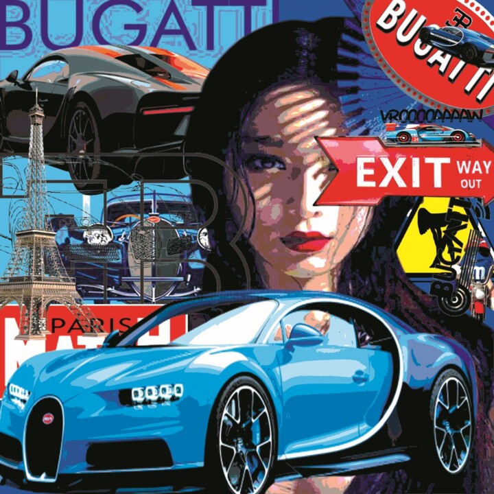 chiron bleu 数字艺术, 15.8x15.8 in