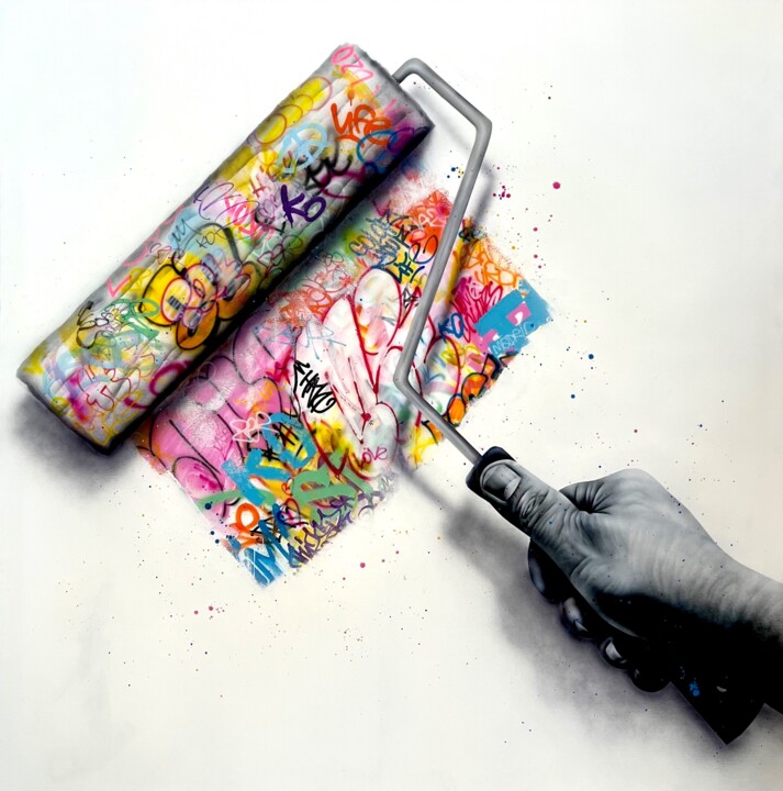 绘画,  78.7x78.7 in 