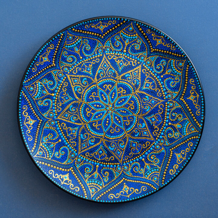 绘画 标题为“Mandala Decorative…” 由Tony Rubino, 原创艺术品, 丙烯 安装在木质担架架上
