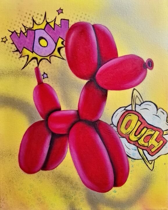 Inspiration Koons 绘画, 16.1x13 in