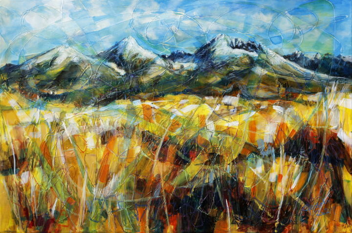 Colors of the mountains 绘画, 23.6x31.5 in
