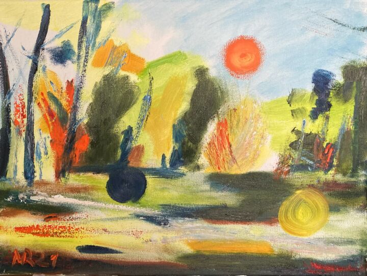 Wald 11 绘画, 11.8x15.8 in