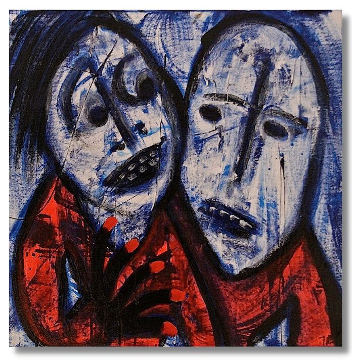 Pintura titulada "Is There An Answer" por Wahlstrom, Obra de arte original, Acrílico Montado en Bastidor de camilla de madera