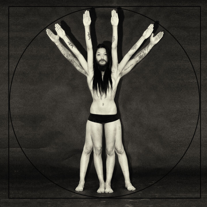 Fotografie getiteld "Vitruviana" door Cristian Palmieri, Origineel Kunstwerk, Gemanipuleerde fotografie