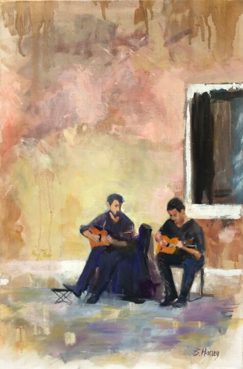 Venice Musicians 绘画, 23.6x15.8 in