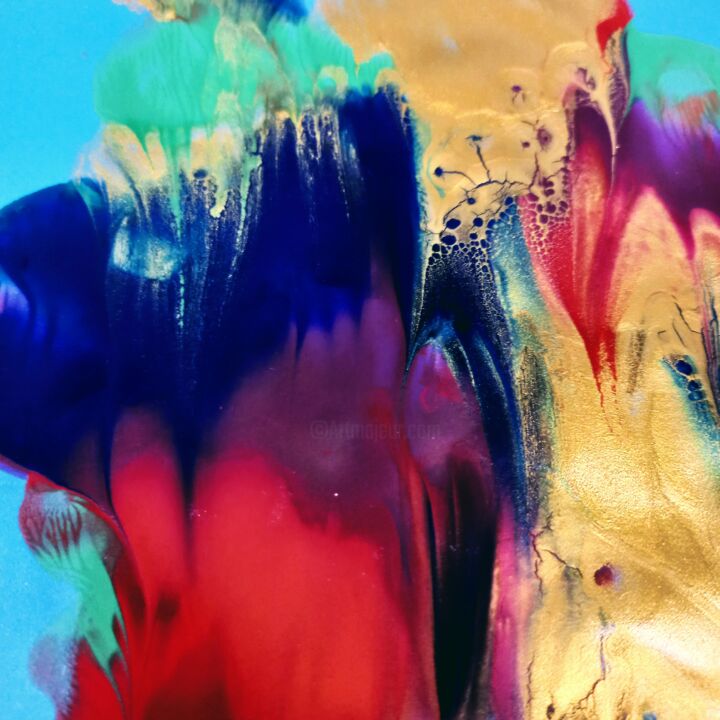 Digital Arts titled "Falowanie" by Wiesława Dittwald, Original Artwork, 2D Digital Work