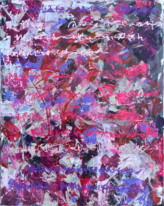 Malerei mit dem Titel "Codicis" von Andreas Angleitner, Original-Kunstwerk, Acryl