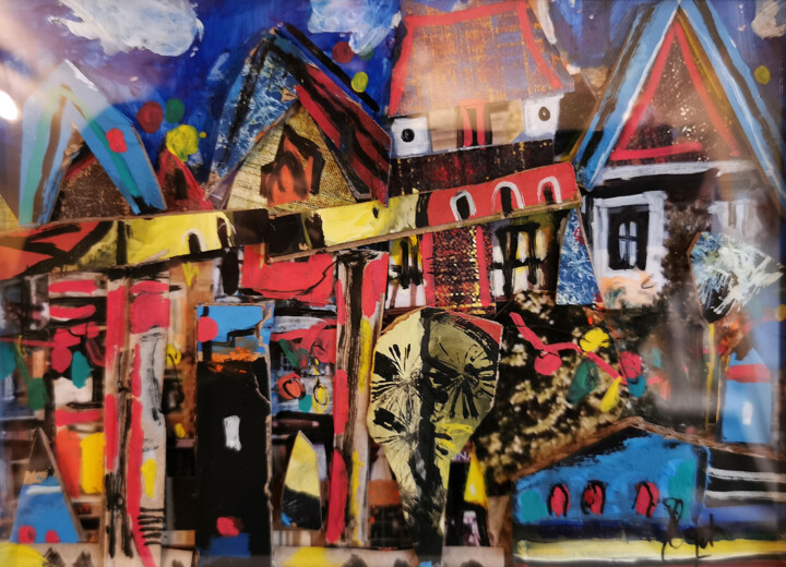 J'aime mieux l'inutile que le nuisible (Victor Hugo) Collages, 5.1x7.1 in