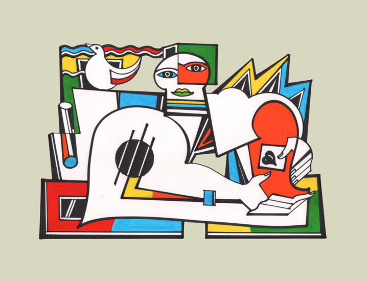 Andrographie N° 47605 图画, 9.5x12.6 in