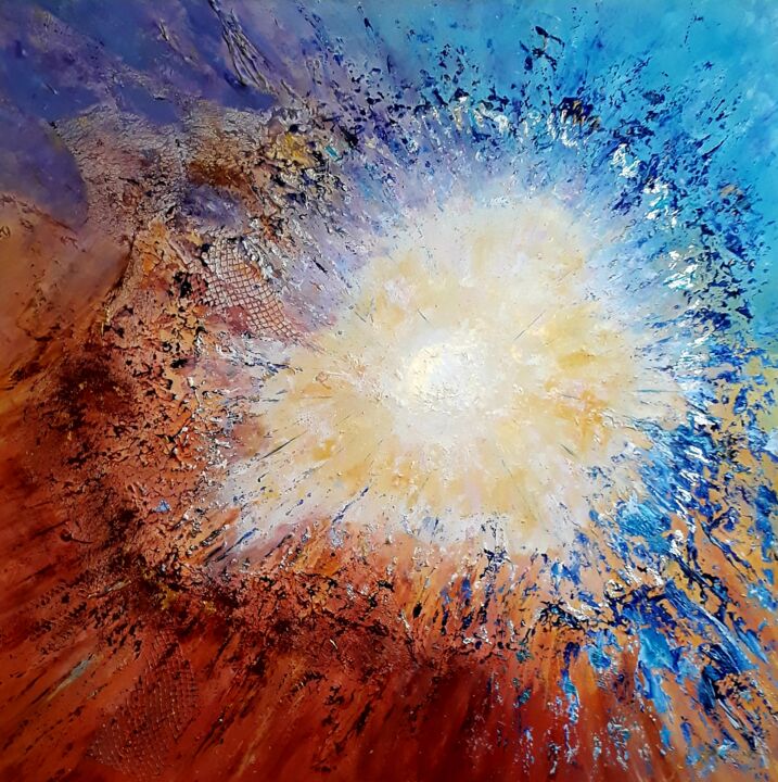 Light white star 绘画, 31.5x31.5 in