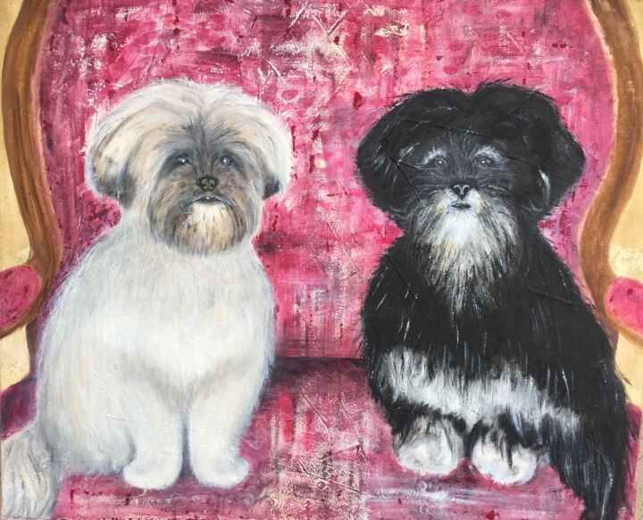 Lou et Sia 绘画, 19.7x23.6 in