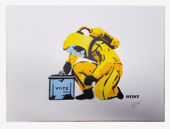 Vote 2020 绘画, 25.6x19.7 in