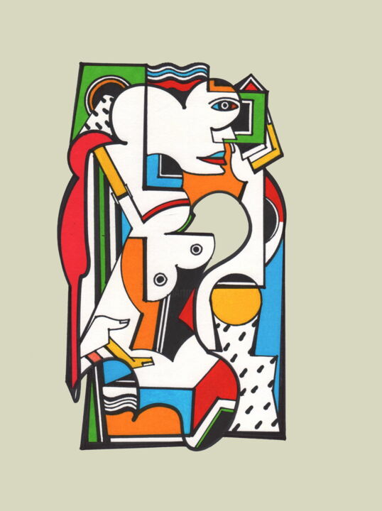 图画,  12.6x9.5 in 