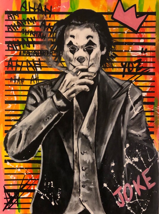 Joker Joke 绘画, 31.9x23.6 in