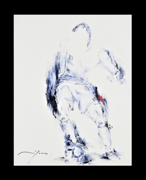 454_Dribble 绘画, 25.6x19.7 in