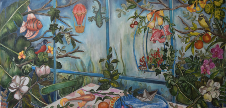 Sottosopra 绘画, 33.5x63 in