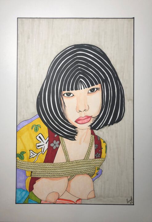 绘画,  18.9x13 in 