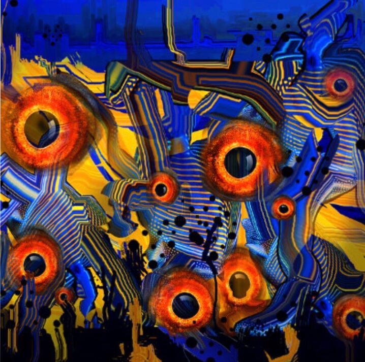 Digital Arts titled "Eyes1" by Meflying, Original Artwork, Photo Montage