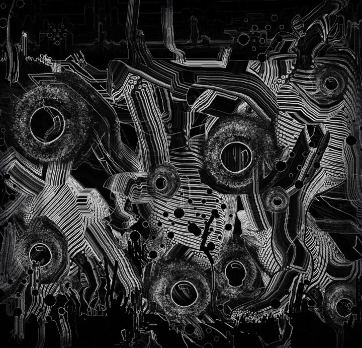 Digital Arts titled "eyes3" by Meflying, Original Artwork, Digital Painting