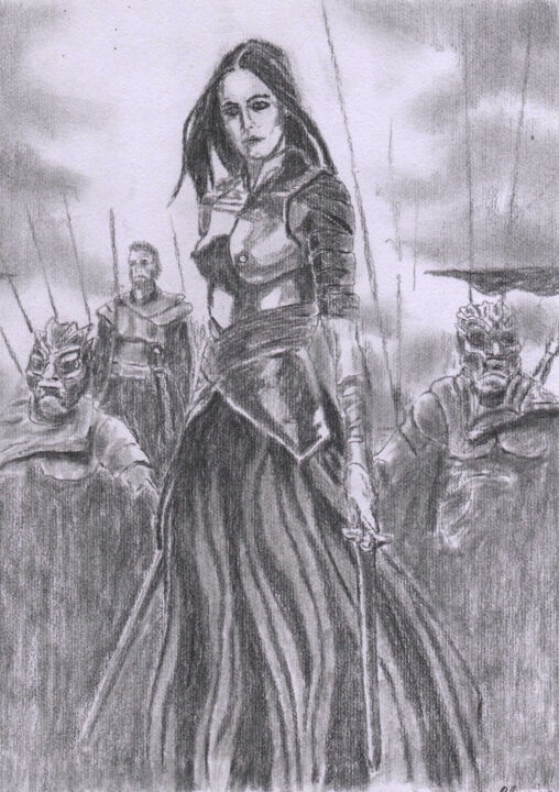 Artémise(Eva Green) 图画, 11.8x8.3 in