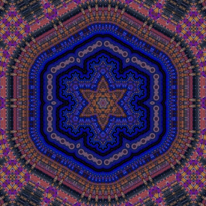 Digital Arts titled "Ancient patterns art" by Abraham Addy, Original Artwork, Digital Painting