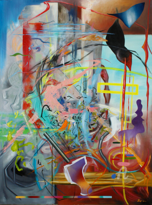 绘画,  48x35.8 in 
