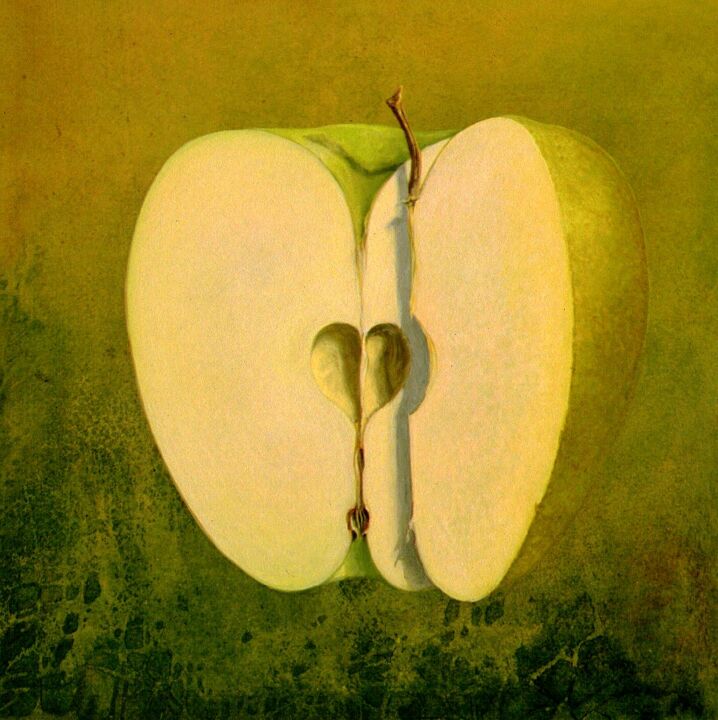 Cœur pomme Saint-Valentin à Montreuil-sur-Epte 2008 绘画, 39.4x39.4 in