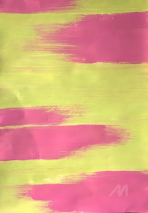 Marshmallow paper - 41.5x29.5 cm acrylic on paper 图画, 16.3x11.6 in