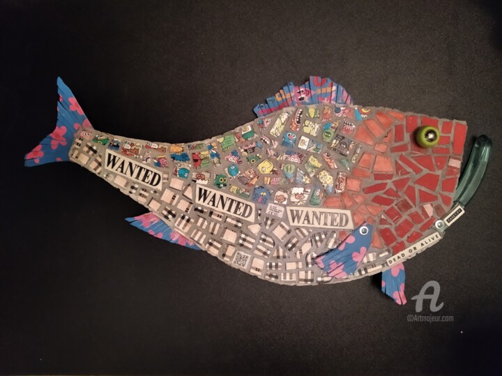 "Casetify fish" 雕塑, 11.8x19.7 in