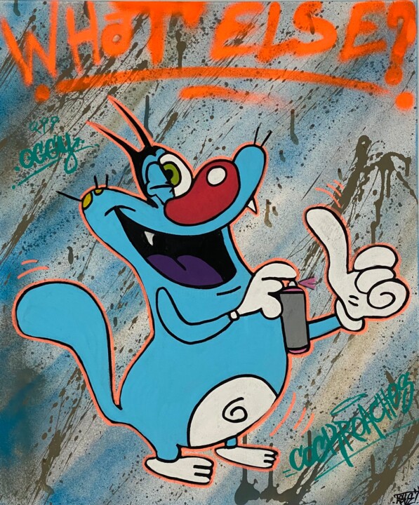Oggy 绘画, 21.7x18.1 in