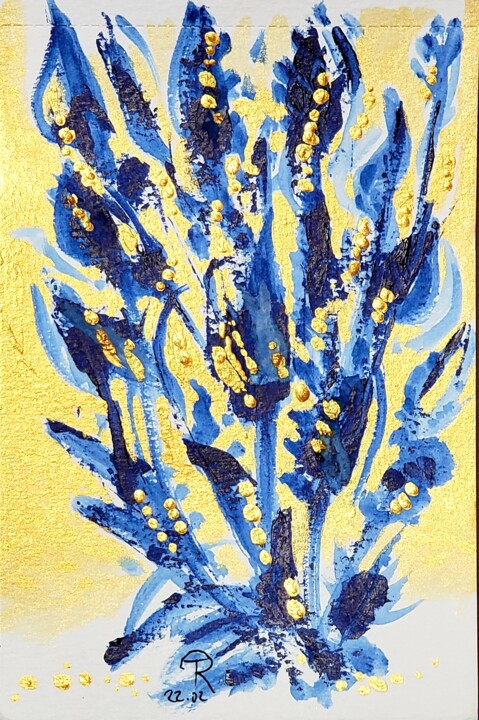 Peinture intitulée "Résurgence nocturne" par Thomas Rodet, Œuvre d'art originale, Acrylique