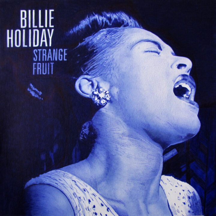 Billie Holiday 图画, 11.8x11.8 in