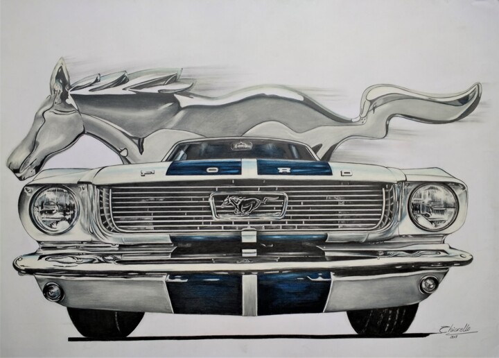 INDOMITABLE HORSE 图画, 19.7x27.6 in