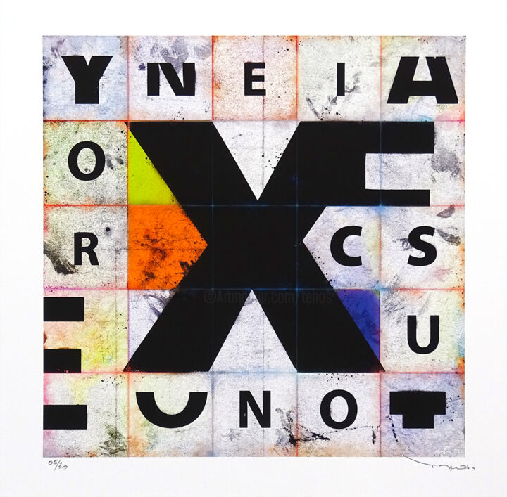 Tehos - Xe - v01 Printmaking, 23.6x23.6 in