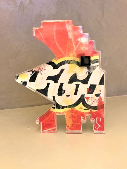 Ego - Score 032 雕塑, 9.8x7.9 in