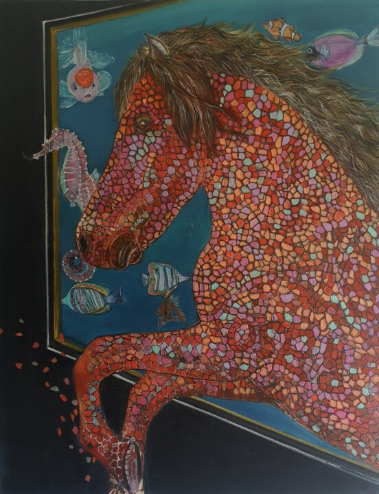 Peinture intitulée "OSE !" par Ralph.S, Œuvre d'art originale, Huile