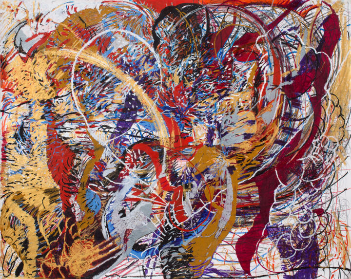 Malerei mit dem Titel "Number 016" von Ignacio Valdez, Original-Kunstwerk, Öl