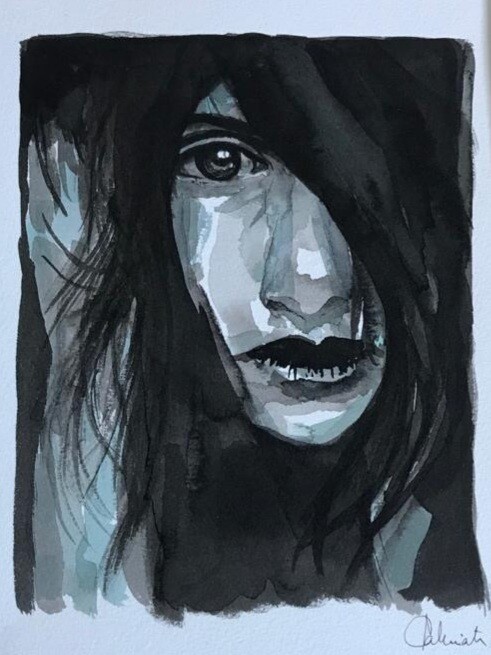 Silences 4 绘画, 11x7.9 in