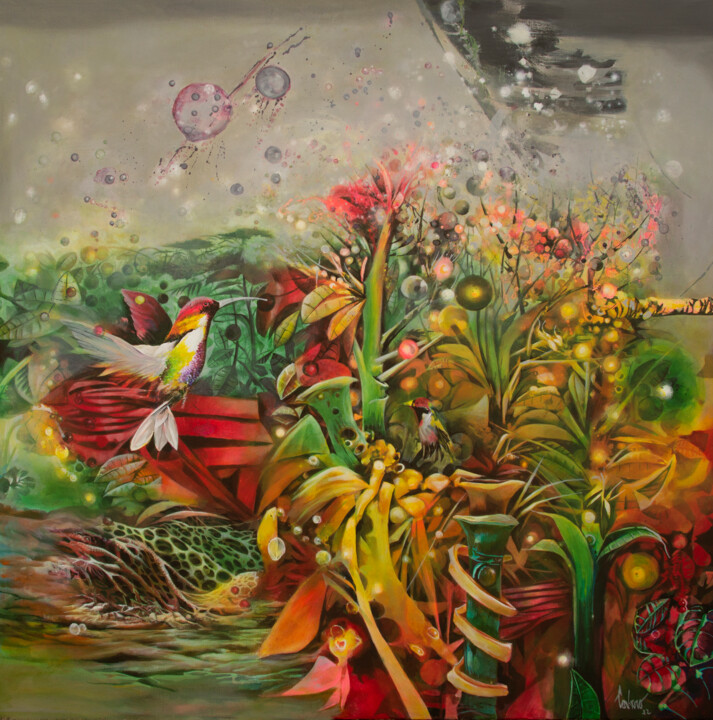 Spirit 绘画, 39.4x39.4 in