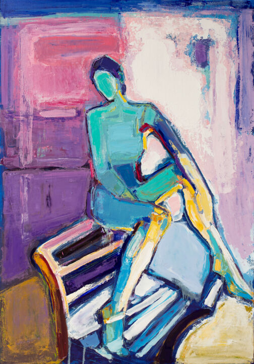 Painting titled "From serie "Figures"" by Irena Depko Irina Depko, Original Artwork, Oil