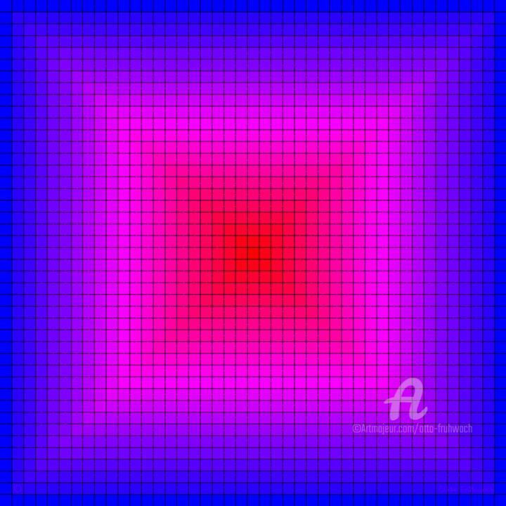 数字艺术 标题为“BLUETORED 1” 由Otto Frühwach, 原创艺术品, 数字油画