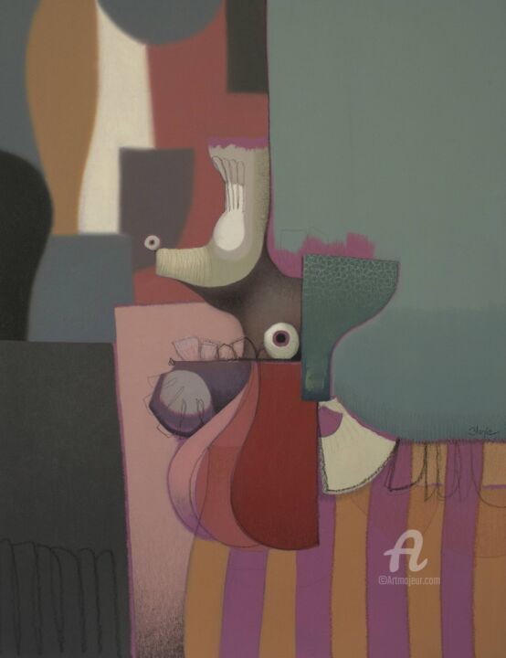 Papadopoulos 绘画, 25.2x19.3 in