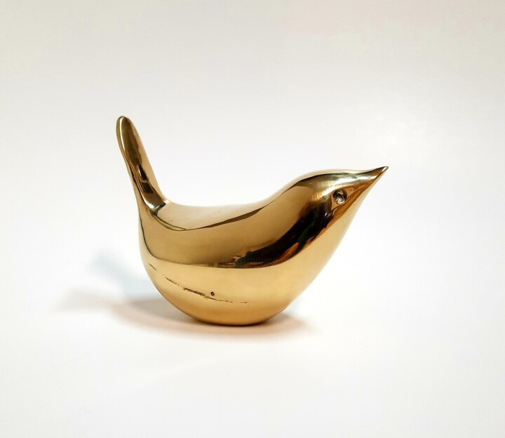 Gold Bird 1/25 雕塑, 3.2x4.1 in