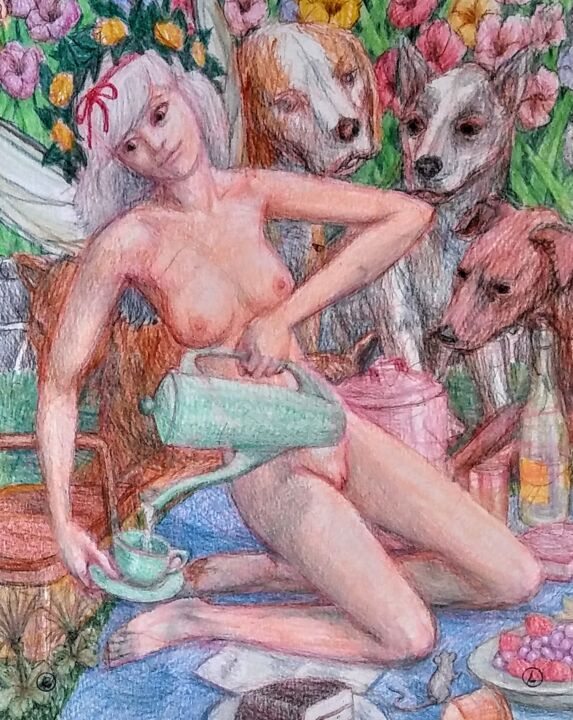 Nehalennia 5, Spring Picnic 图画, 14x11 in