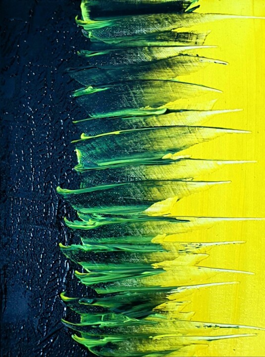Peinture intitulée "N°1 de la collectio…" par Julie Verhague, Œuvre d'art originale, Acrylique Monté sur Carton